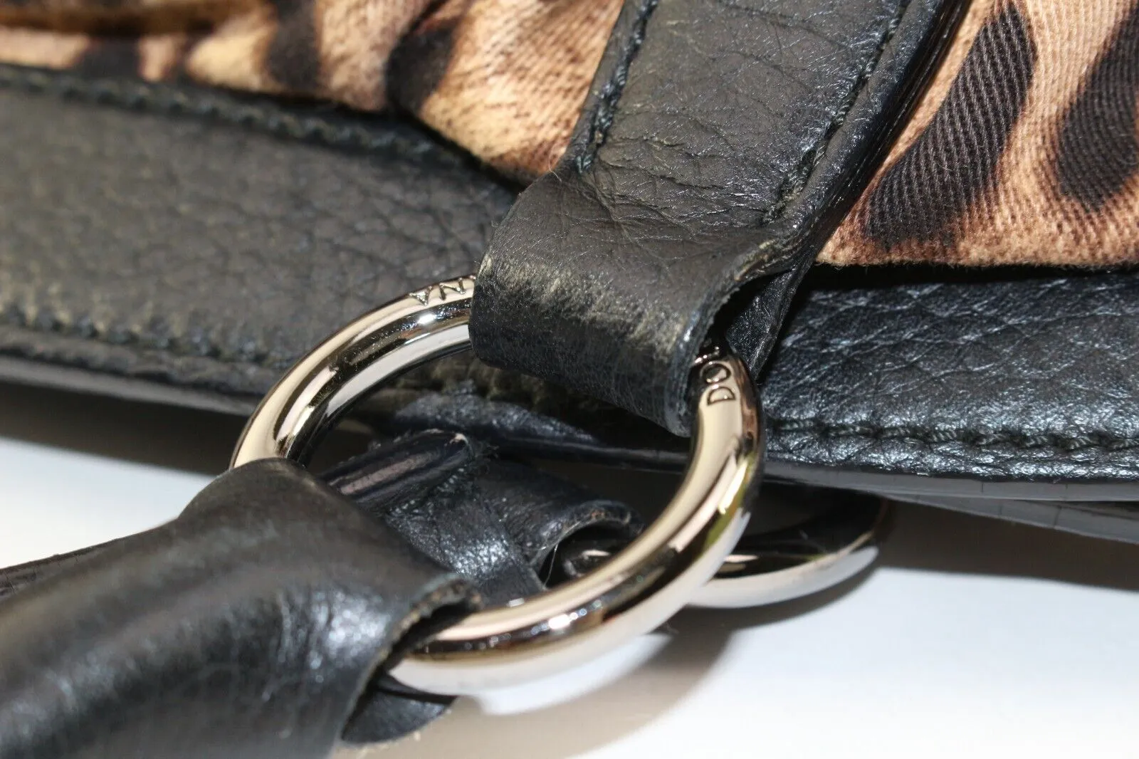 DOLCE AND GABBANA Doctor Closure Leopard Shoulder Bag 01DG1226K