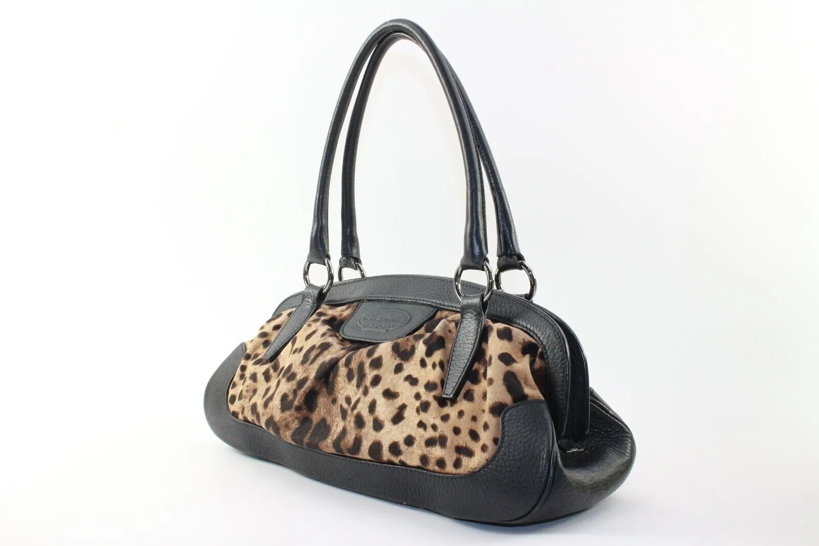 DOLCE AND GABBANA Doctor Closure Leopard Shoulder Bag 01DG1226K