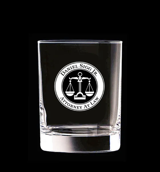 Double Old Fashioned Crystal Glasses - Set of 4 (8 oz.)- Item #2803J