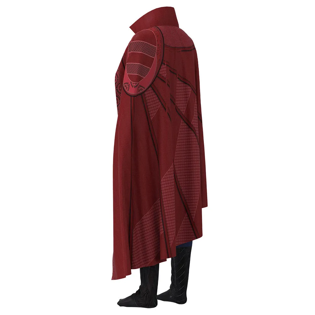 Dr Strange in the Multiverse of Madness Stephen Strange Cosplay Costume Kids Jumpsuit Cloak Outfits Halloween Carnival Suit