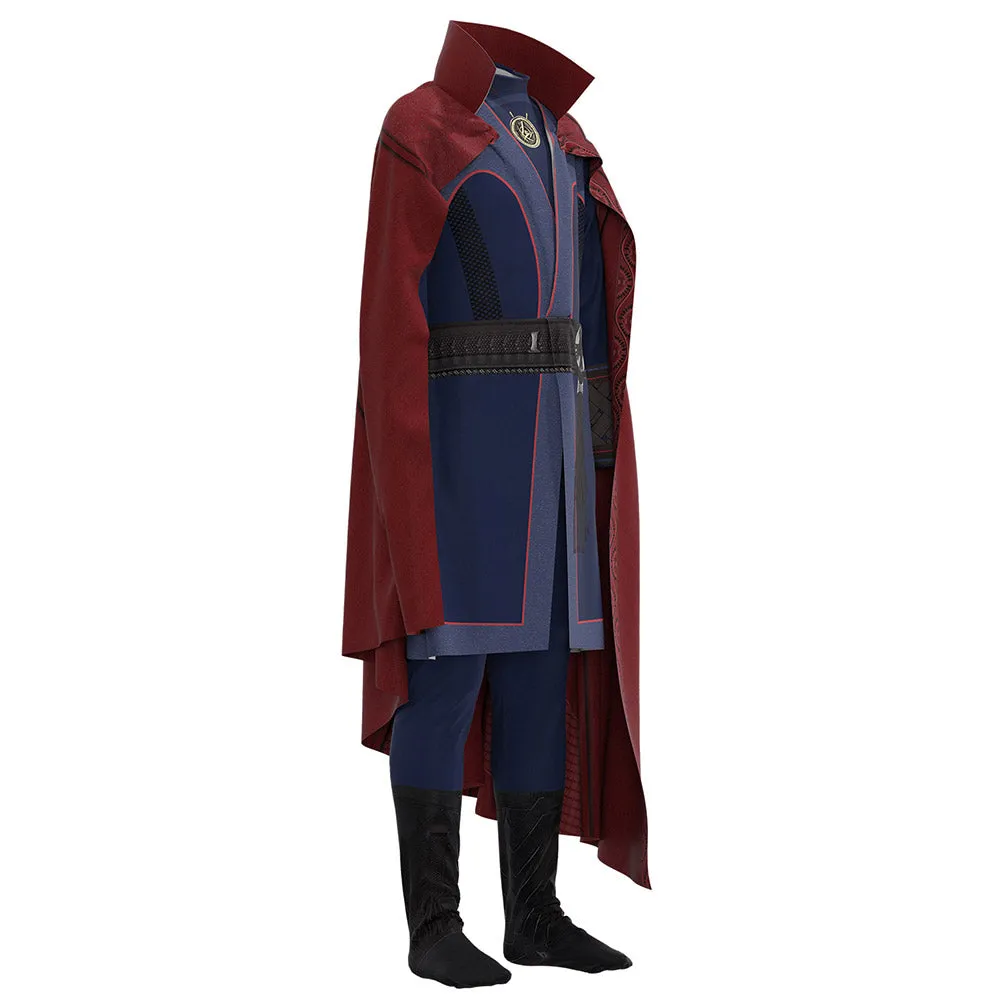 Dr Strange in the Multiverse of Madness Stephen Strange Cosplay Costume Kids Jumpsuit Cloak Outfits Halloween Carnival Suit