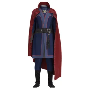 Dr Strange in the Multiverse of Madness Stephen Strange Cosplay Costume Kids Jumpsuit Cloak Outfits Halloween Carnival Suit
