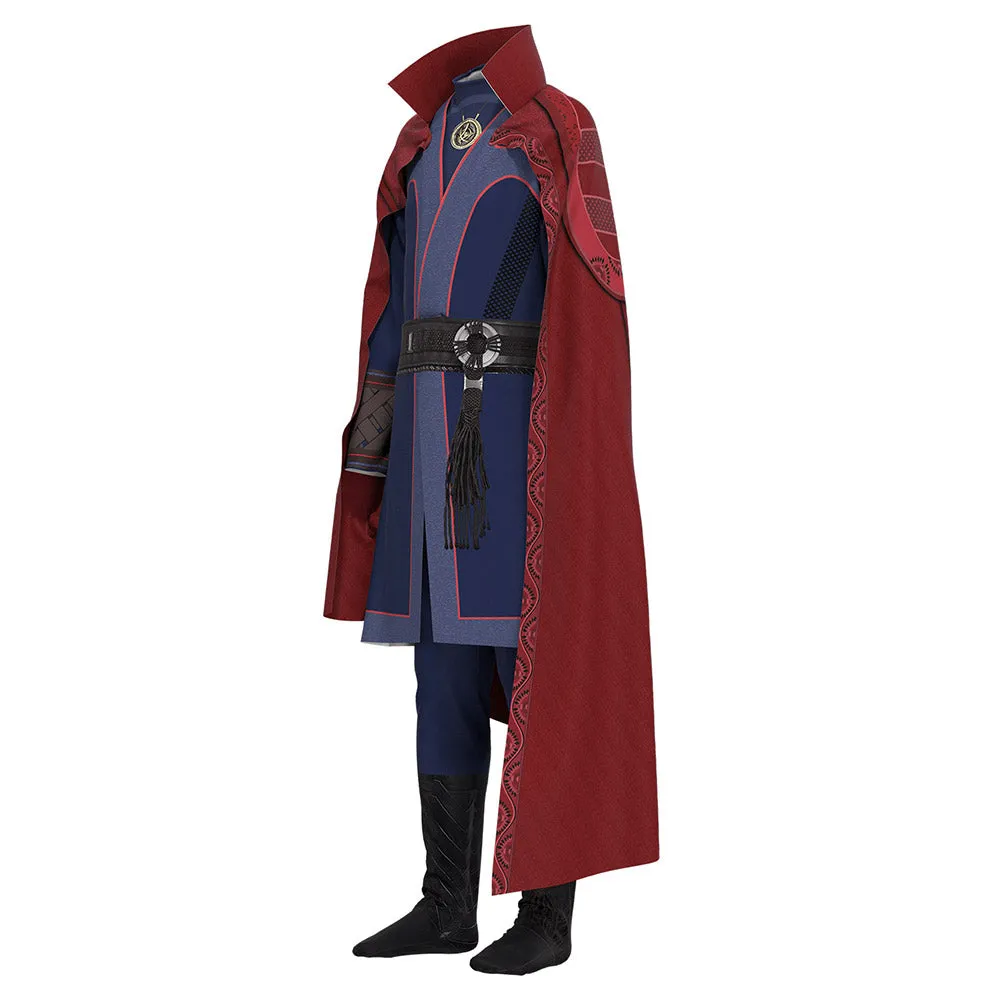 Dr Strange in the Multiverse of Madness Stephen Strange Cosplay Costume Kids Jumpsuit Cloak Outfits Halloween Carnival Suit