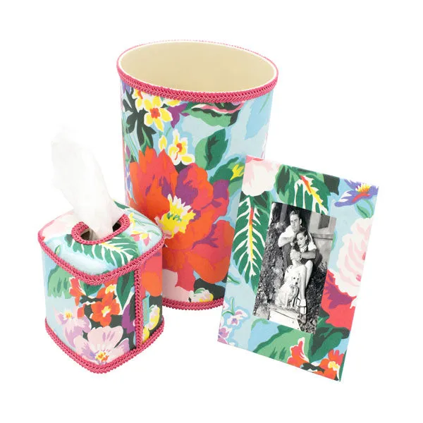Draper Fabric Tissue Holder - Shannongrove Blue