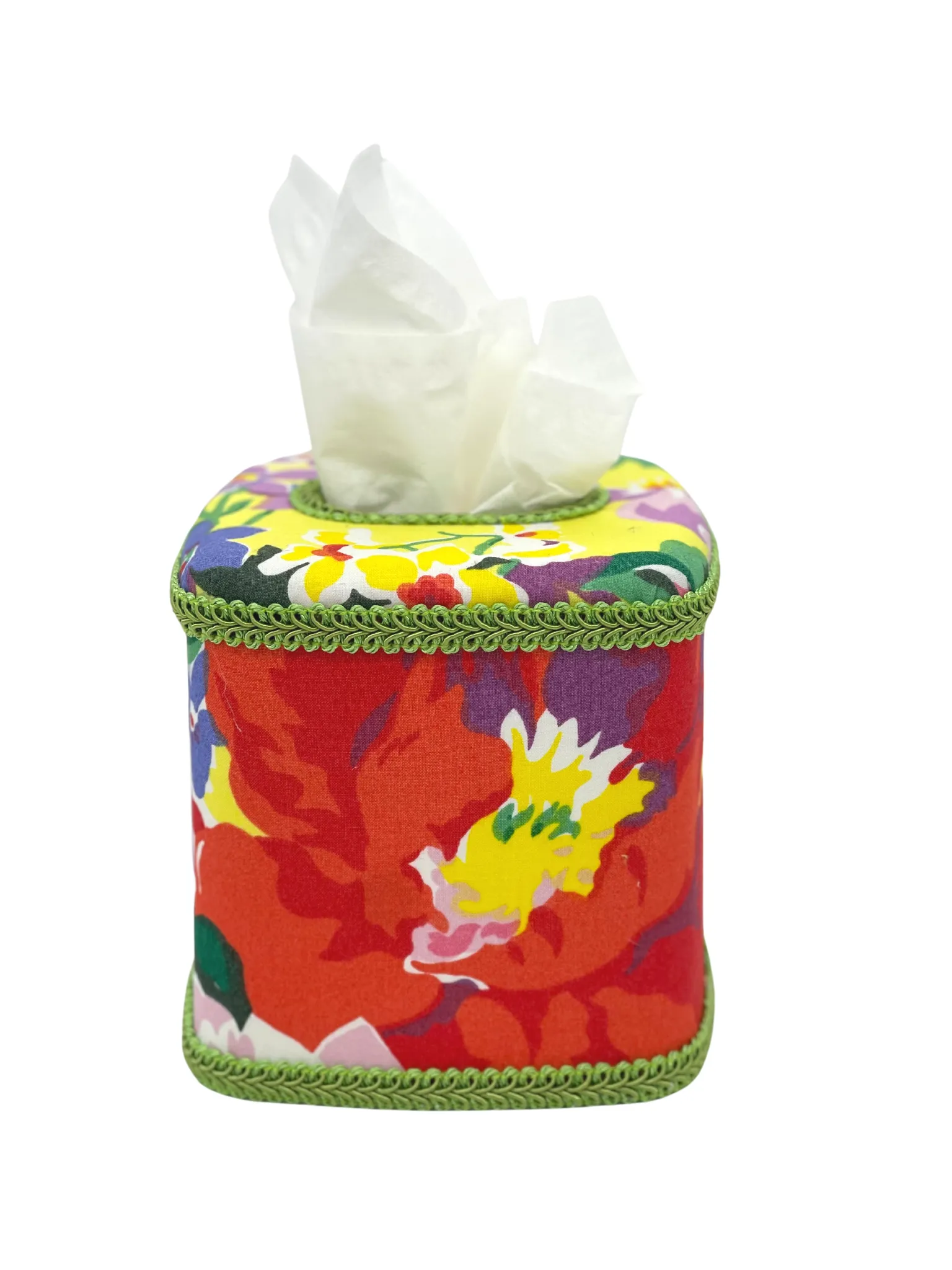 Draper Fabric Tissue Holder - Shannongrove Yellow
