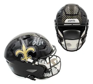 Drew Brees Signed New Orleans Saints Speed Flex Authentic Alternate NFL Helmet