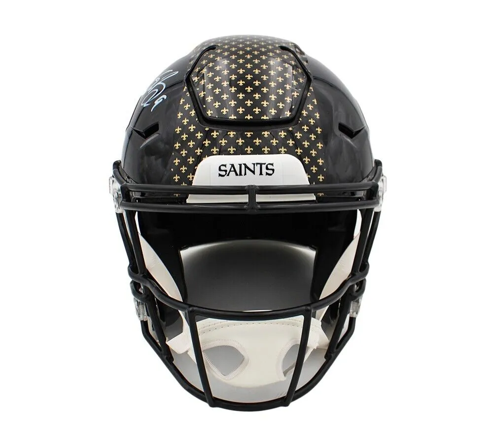 Drew Brees Signed New Orleans Saints Speed Flex Authentic Alternate NFL Helmet
