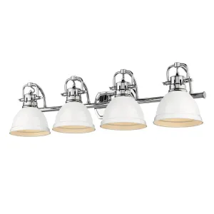 Duncan CH 4 Light Bath Vanity WHITE SHADE