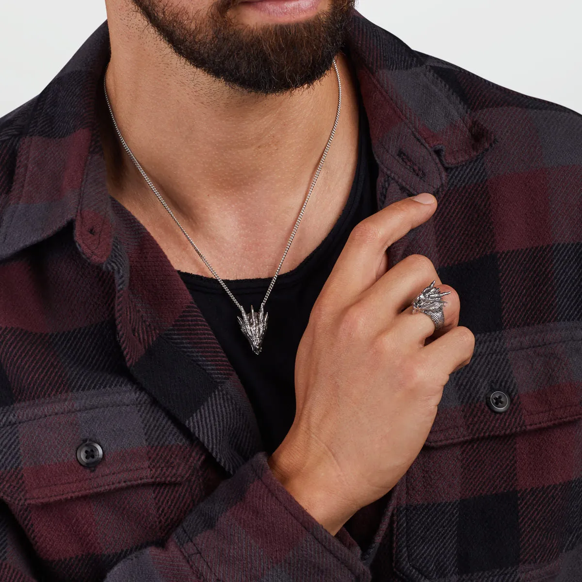 Dungeons and Dragons X RockLove Red Dragon Necklace