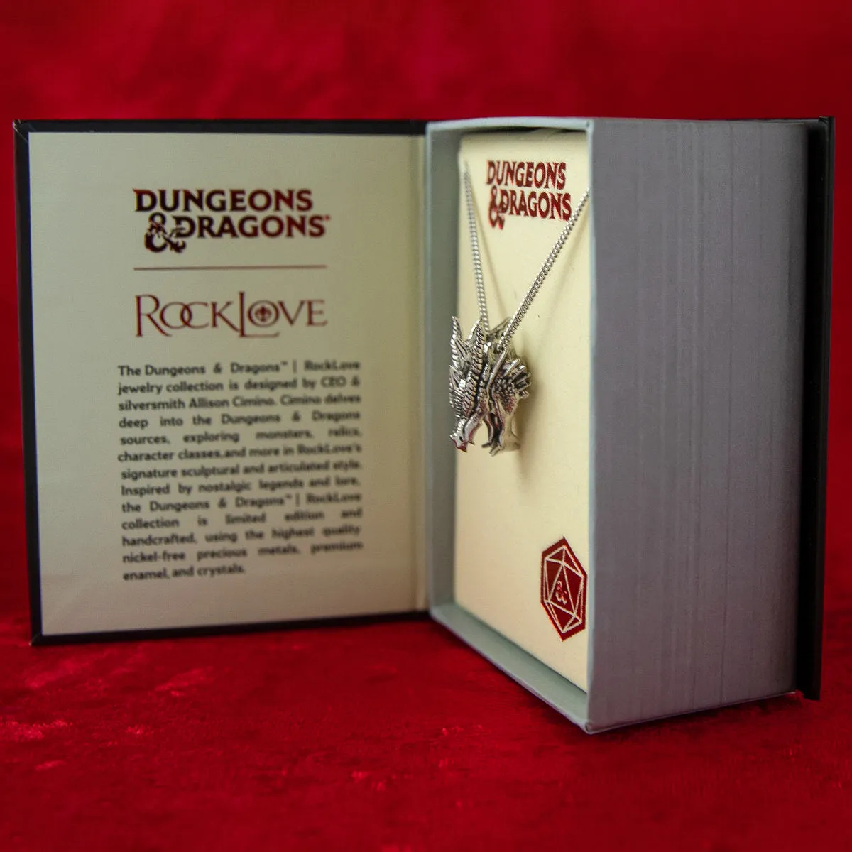 Dungeons and Dragons X RockLove Red Dragon Necklace