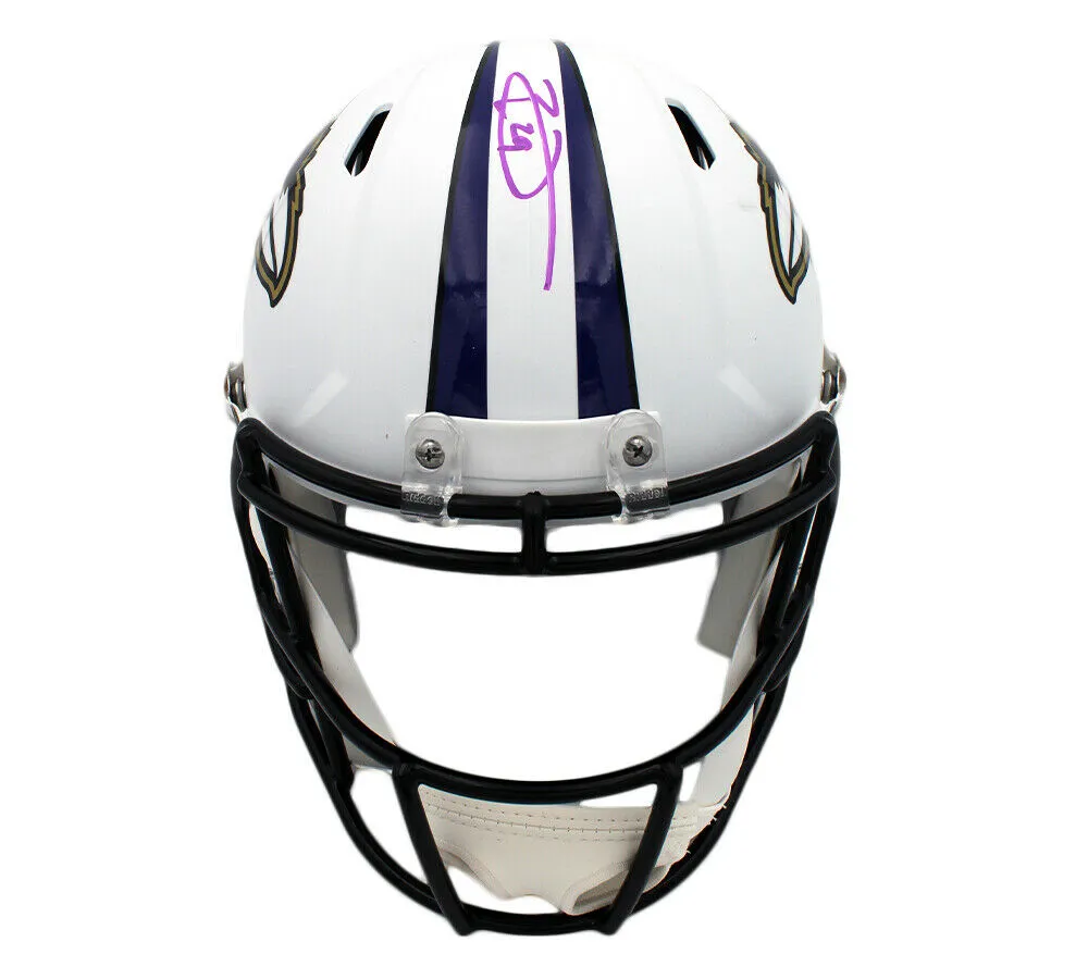 Earl Thomas Signed Baltimore Ravens Speed Full Size White Matte NFL Helmet