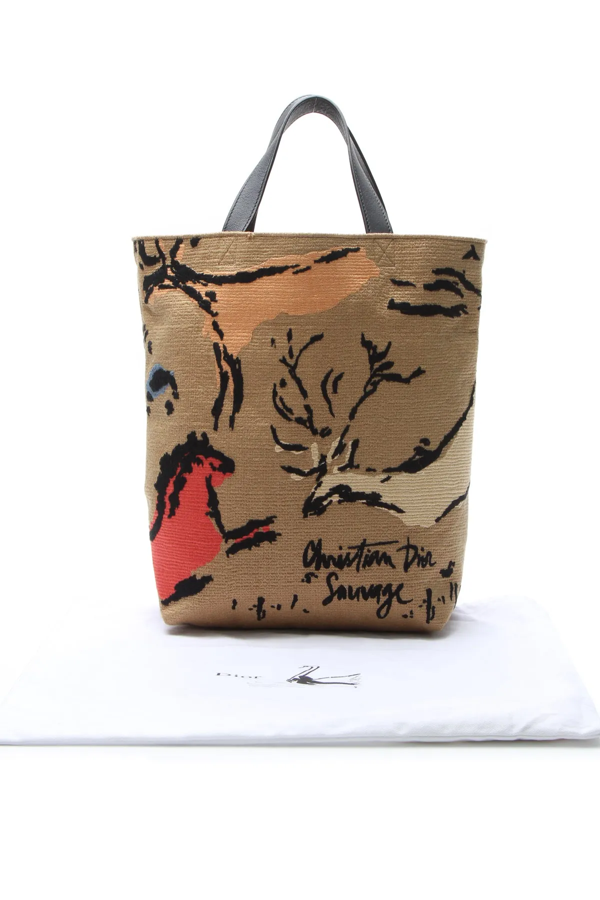 Embroidered Sauvage Tote Bag
