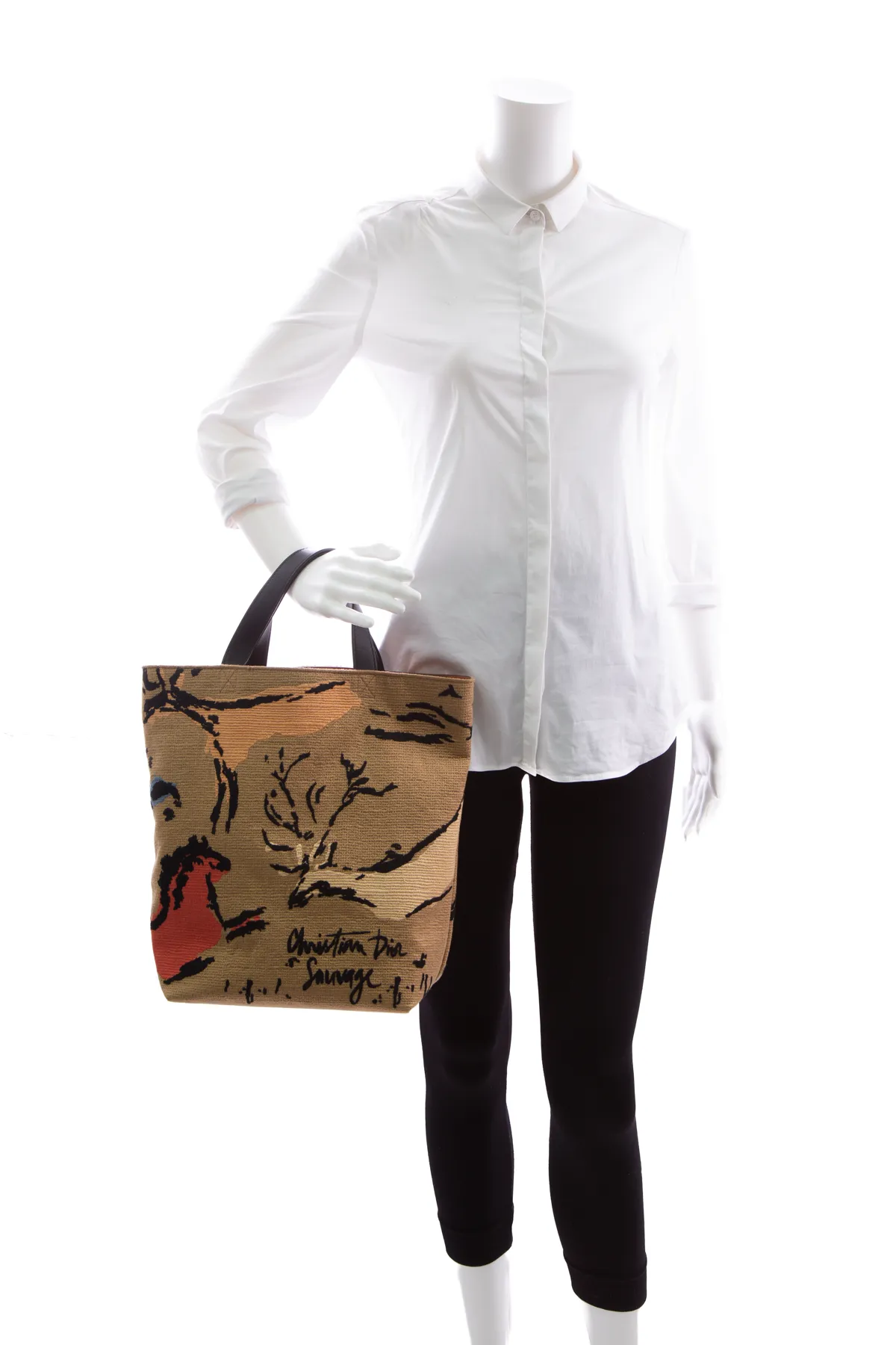 Embroidered Sauvage Tote Bag