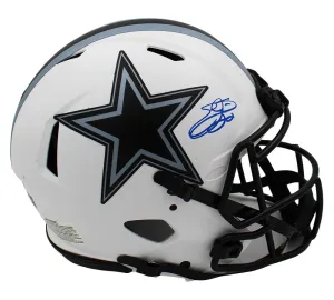 Emmitt Smith Signed Dallas Cowboys Speed Authentic Lunar NFL Helmet