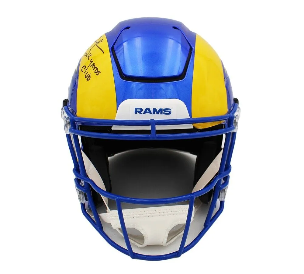 Eric Dickerson Signed Los Angeles Rams Speed Flex Authentic NFL Helmet   Inscr
