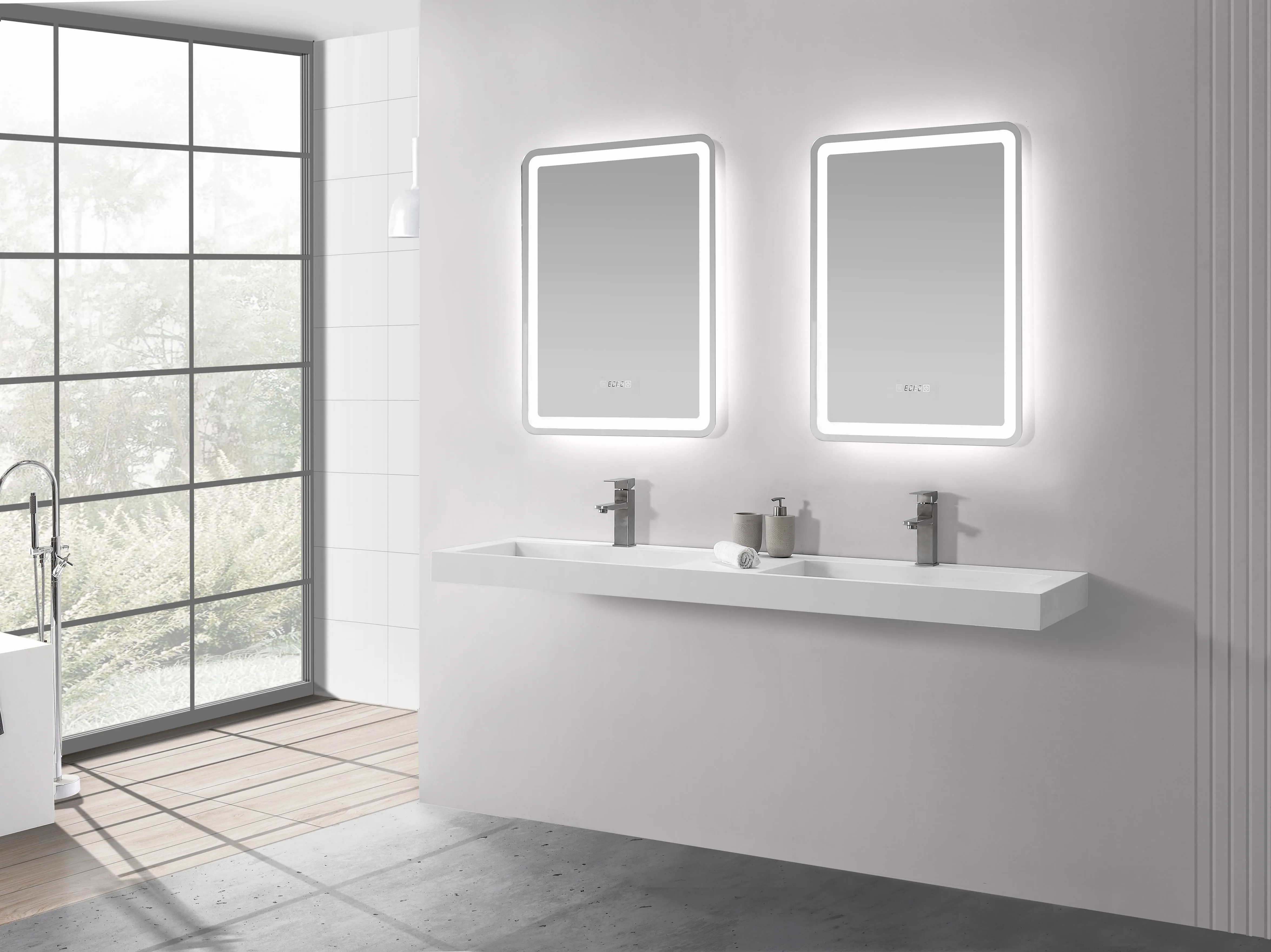 Extra Wide Wall Hung Basin - 1802mm - B1266-2