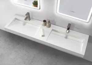 Extra Wide Wall Hung Basin - 1802mm - B1266-2