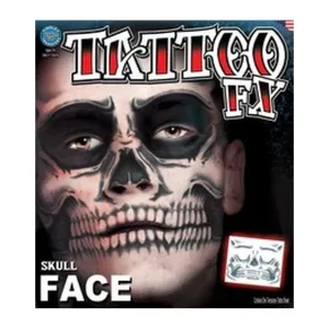 Face – Skull Face – Temporary Tattoo