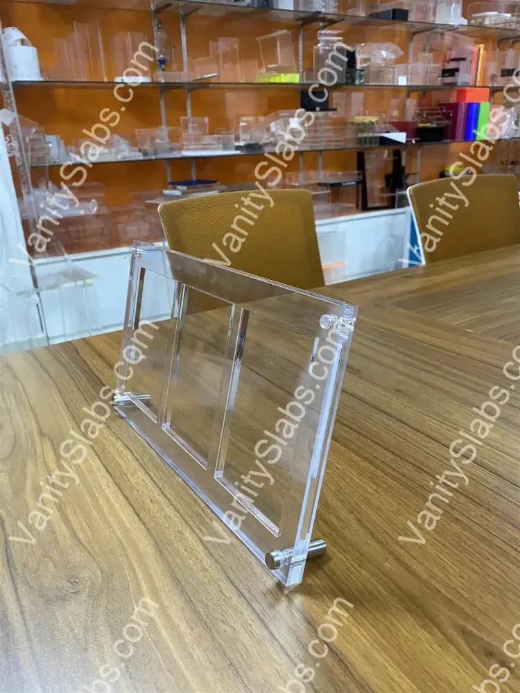 Fancy Acrylic Vanity 3 Slab Display (Wall and Table Top Kit Included)