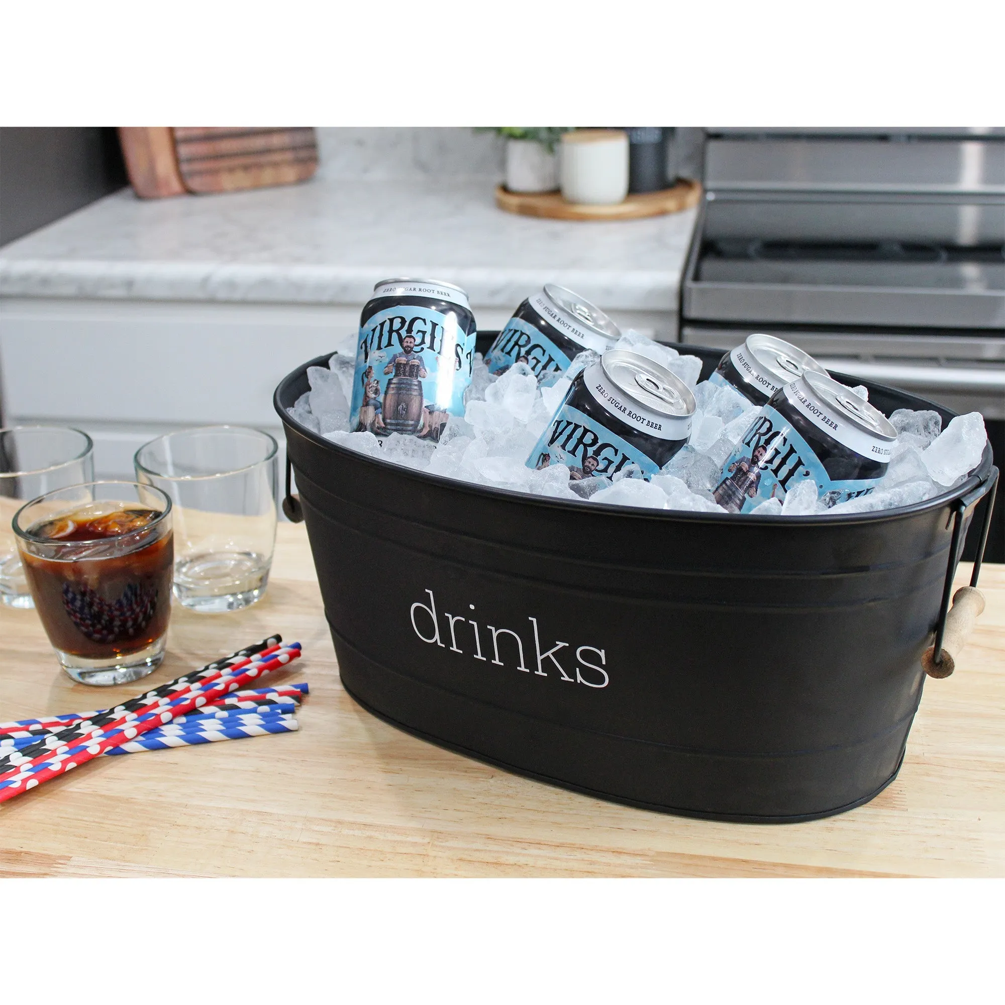 Farmhouse Enamelware Drinks Tub