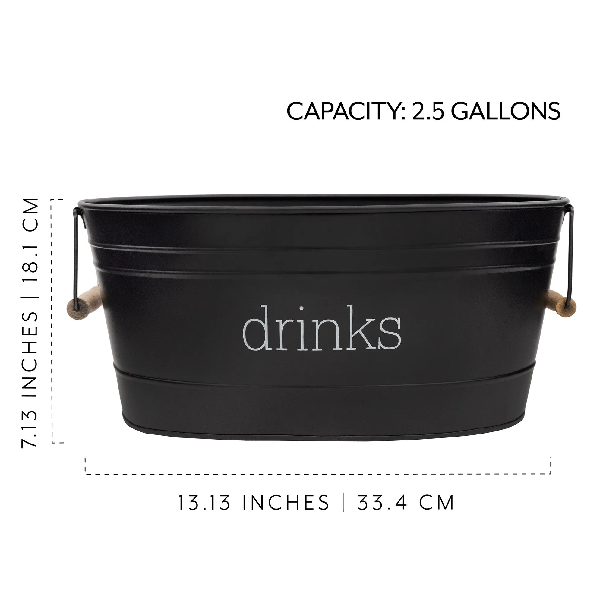 Farmhouse Enamelware Drinks Tub