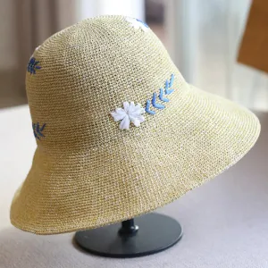 Fashionable Flower Print Travel Sunscreen Bowler Hat