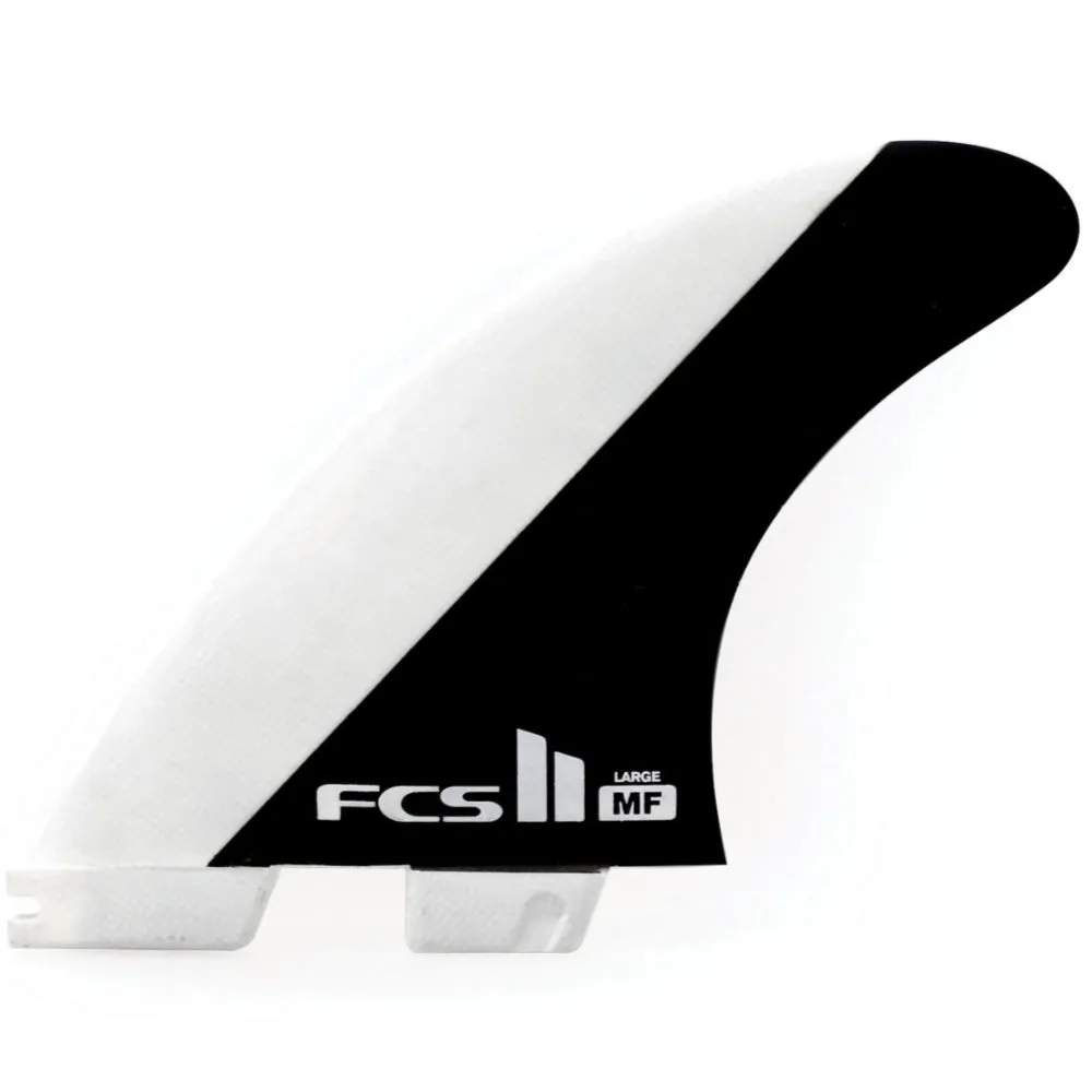 FCS II MF PC Black White Tri-Fins - Large