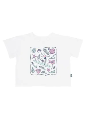 Feather 4 Arrow Sea Me Crop Top Tee
