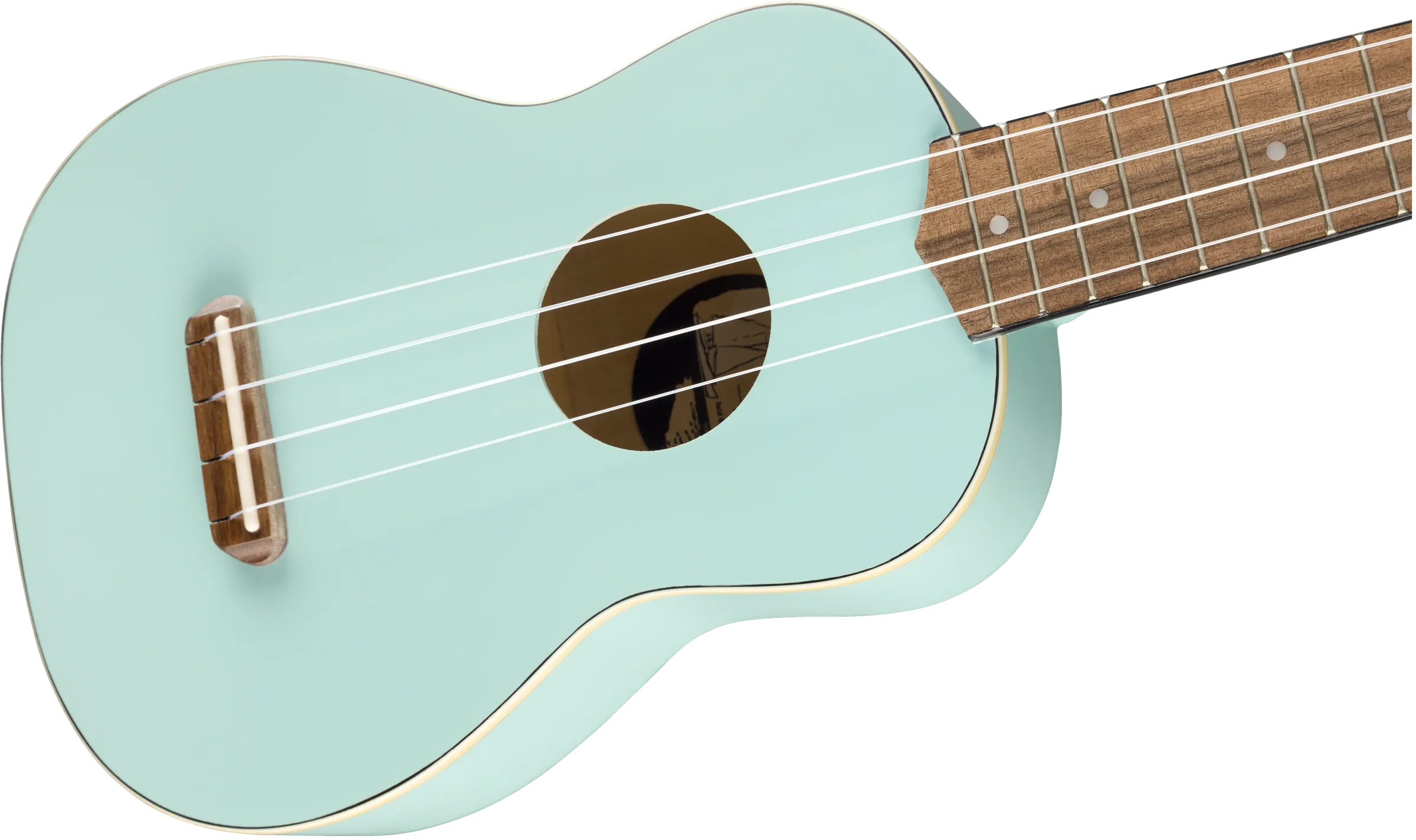 FENDER Venice Soprano Uke Walnut Fingerboard Daphne Blue