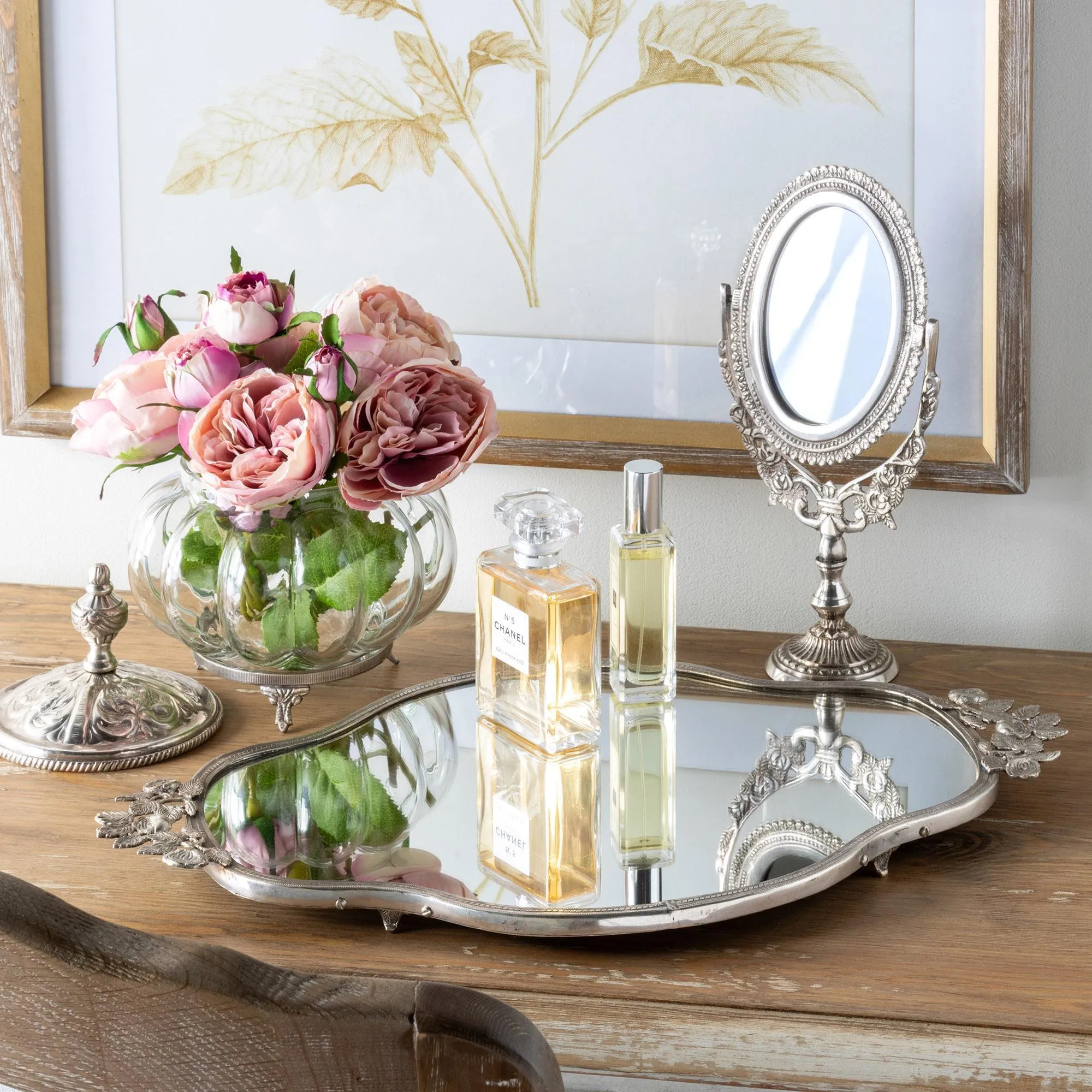 Filigree Glass Vanity Jar