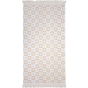Flora Beach Towel - Pebble