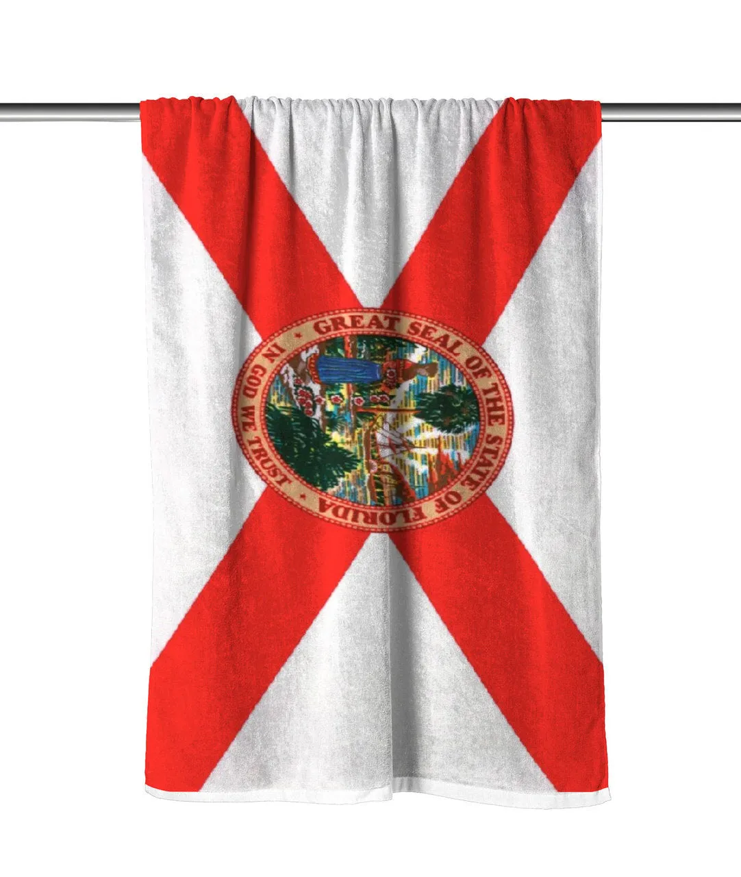 Florida Flag Velour Beach Towel