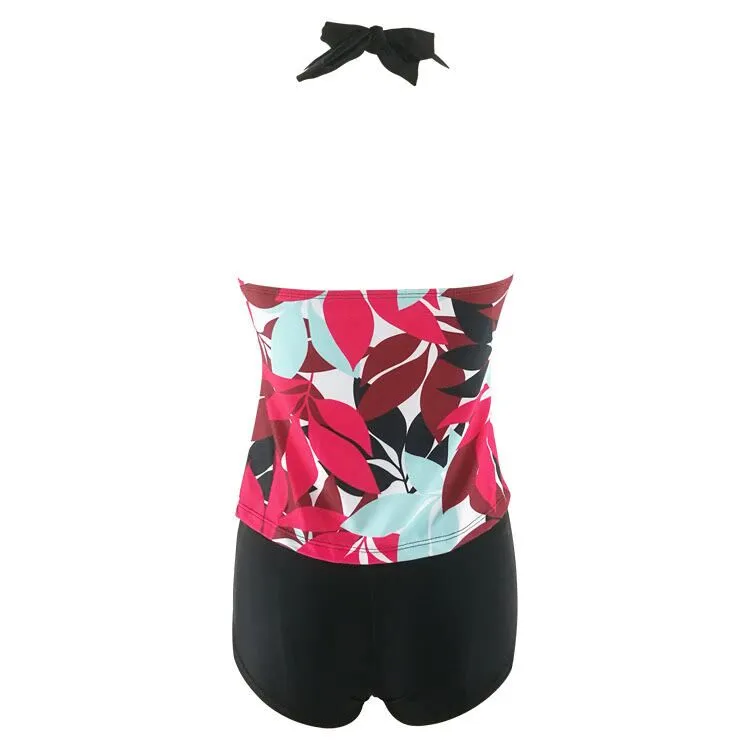 Flower Halter Tankini
