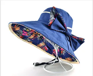 Flower Pattern Beach Hat