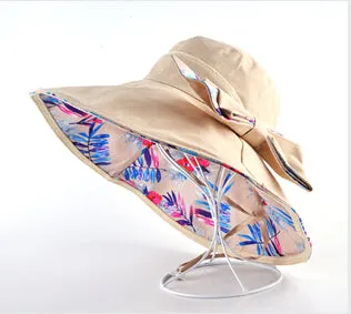Flower Pattern Beach Hat