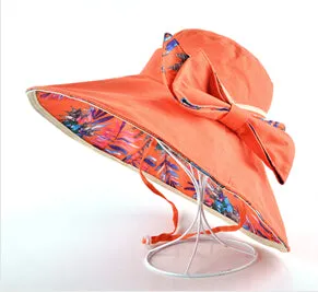Flower Pattern Beach Hat