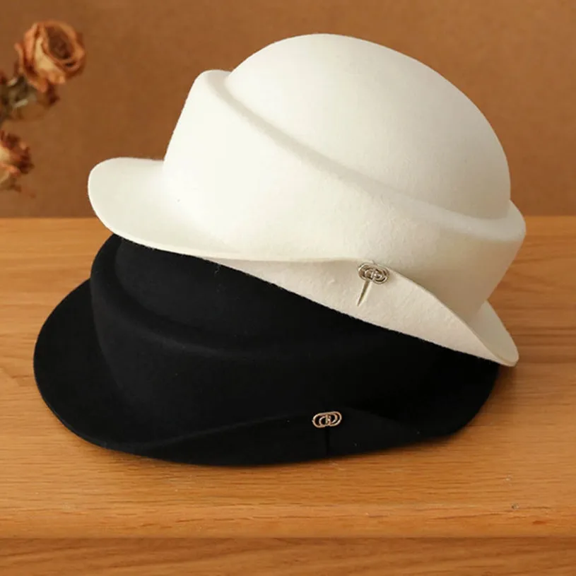 French Vintage Wool Top Hat