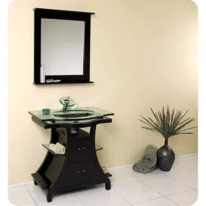 Fresca FVN3332ES Cortese Espresso Modern Bathroom Vanity with Mirror