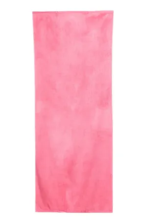 Fresh Pink Solid Velour Extra Long Beach Towel