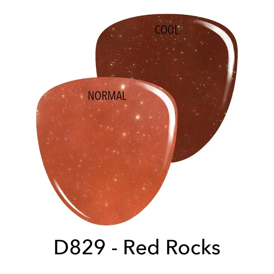 G829 Red Rocks Orange Shimmer Gel Polish