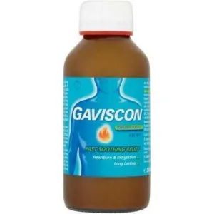 Gaviscon Liquid, the classic version of the gastric suspension gastric drug (stomach pain, stomach pain, excessive stomach stomach and indigestion at home, alleviate the symptoms of gastric canal) 300ml) 300ml