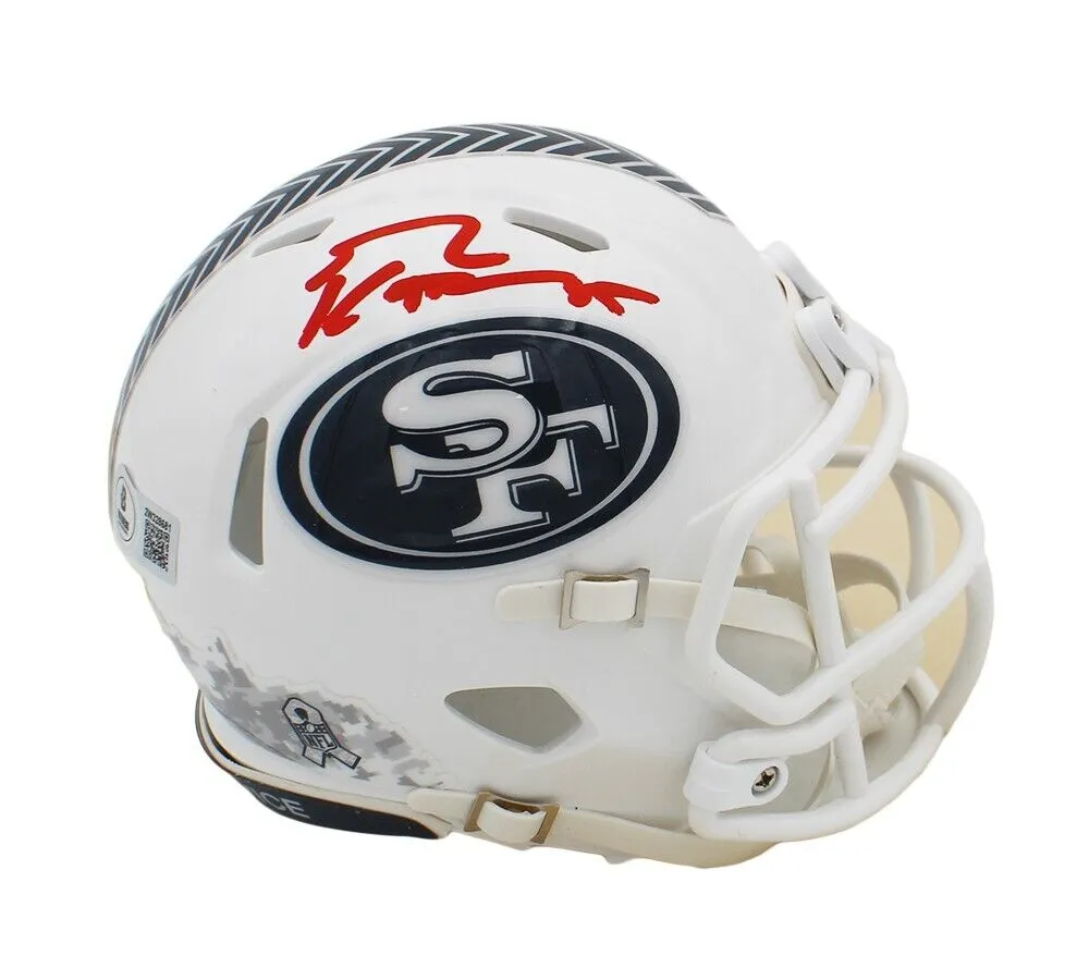 George Kittle Signed San Francisco 49ers Speed Salute to Serve 3 NFL Mini Helmet