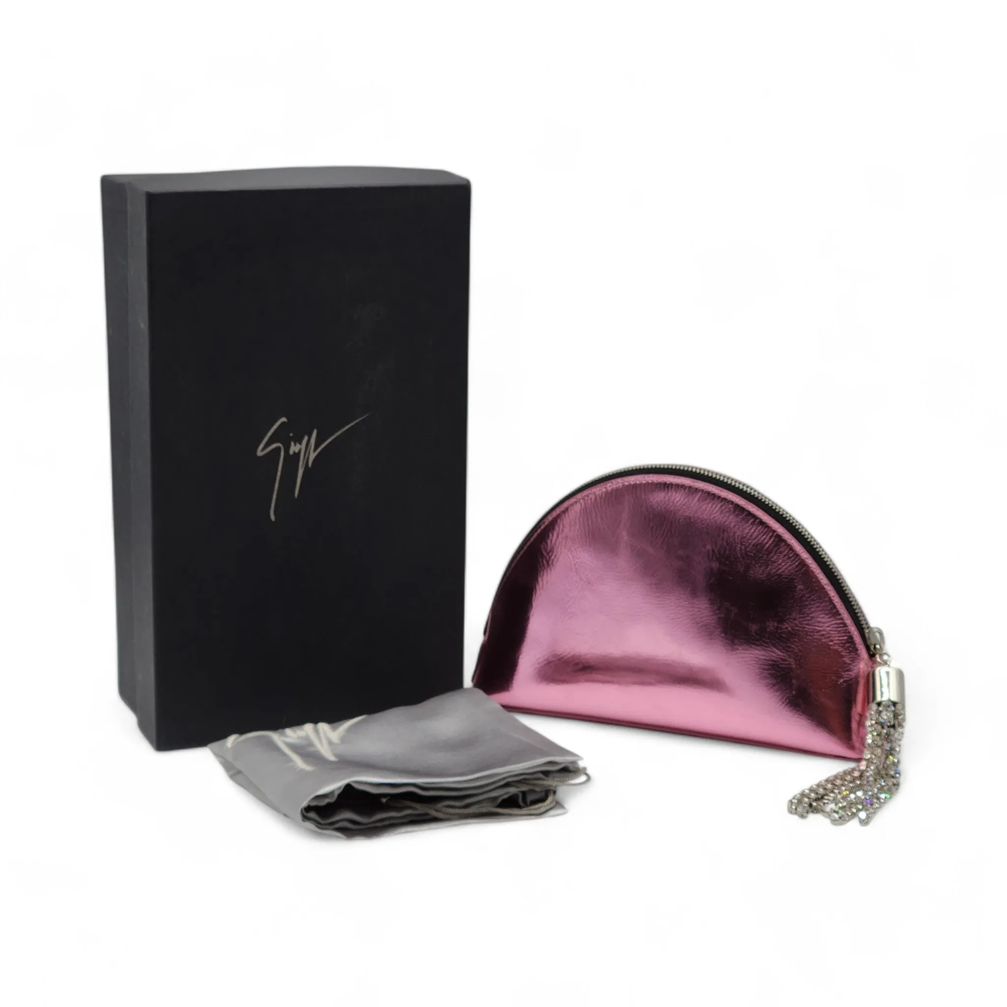 Giuseppe Zanotti Clutch Bag - Leather - Pink