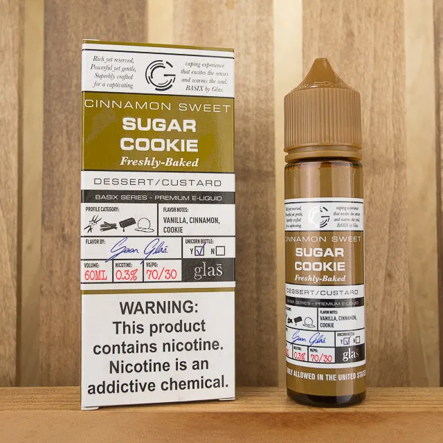 GLAS BASIX E-LIQUID - CINNAMON SWEET SUGAR COOKIE - 60ML