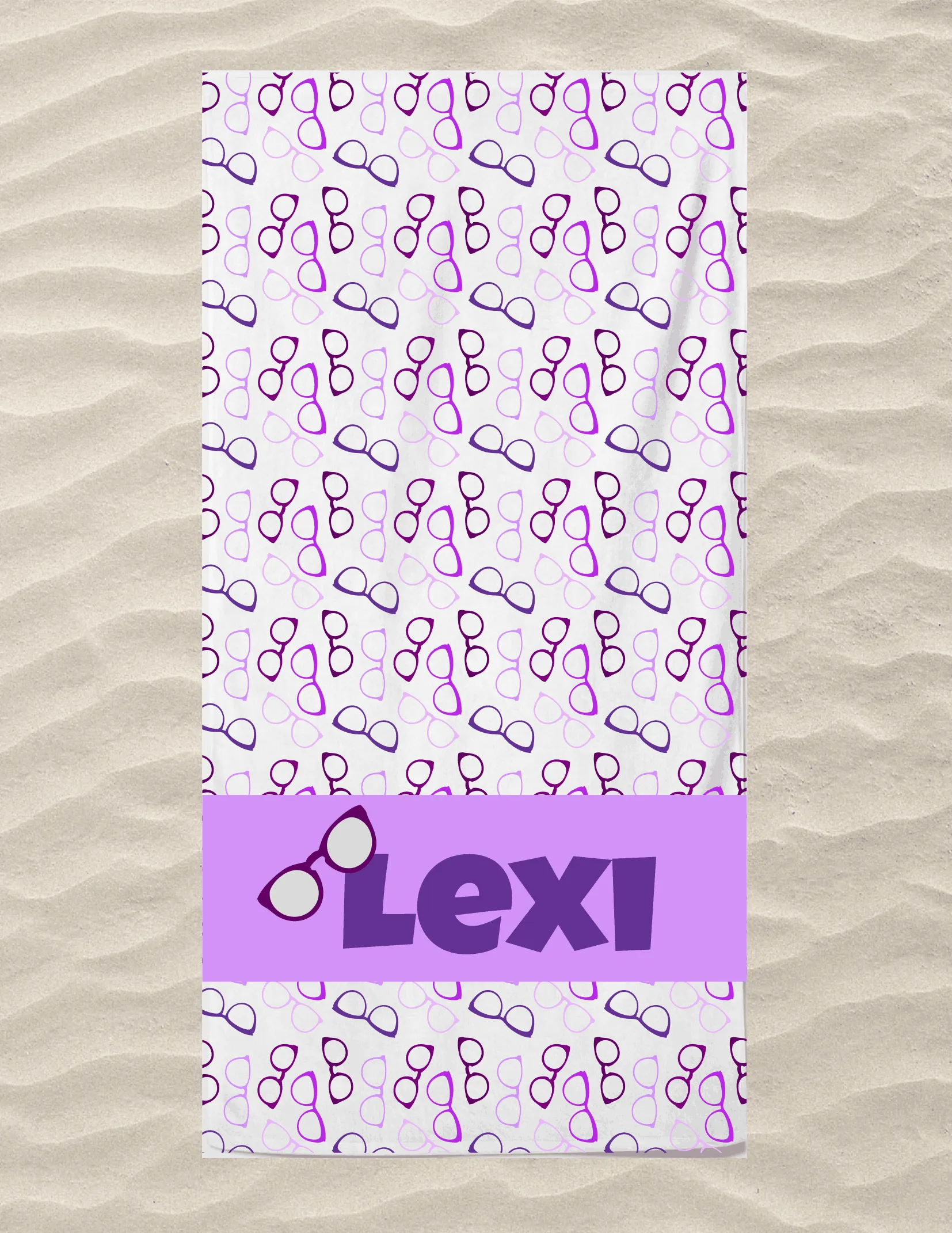 Glasses Beach Towel Multiple Colors