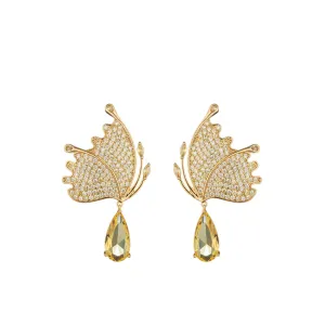 Golden Butterfly Earrings