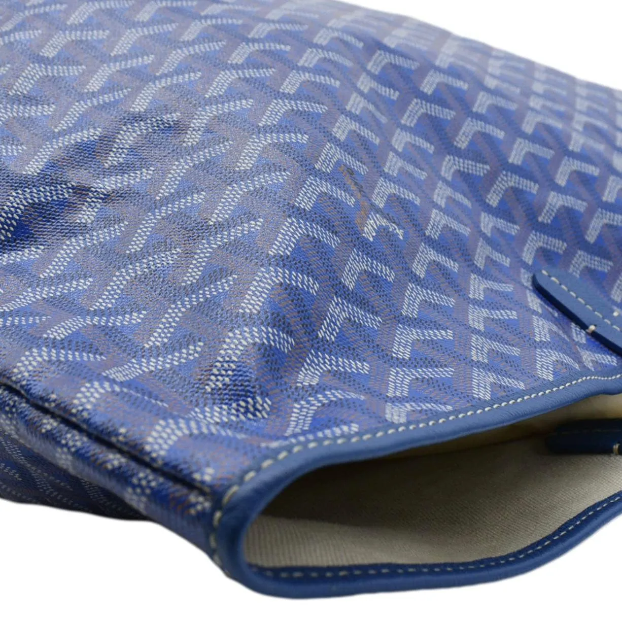 GOYARD Saint Louis GM Canvas Tote Bag Blue