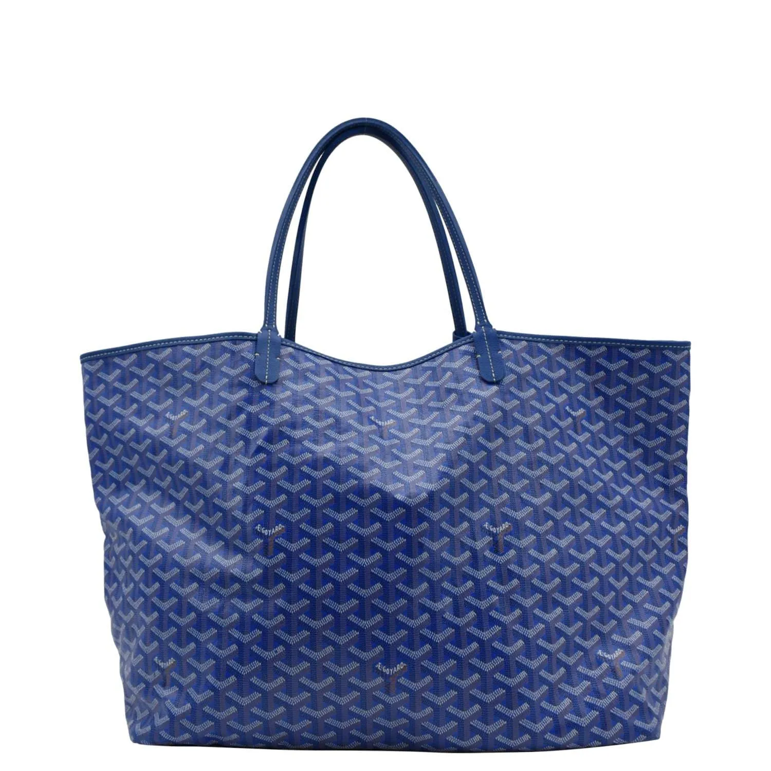 GOYARD Saint Louis GM Canvas Tote Bag Blue
