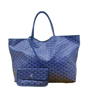 GOYARD Saint Louis GM Canvas Tote Bag Blue