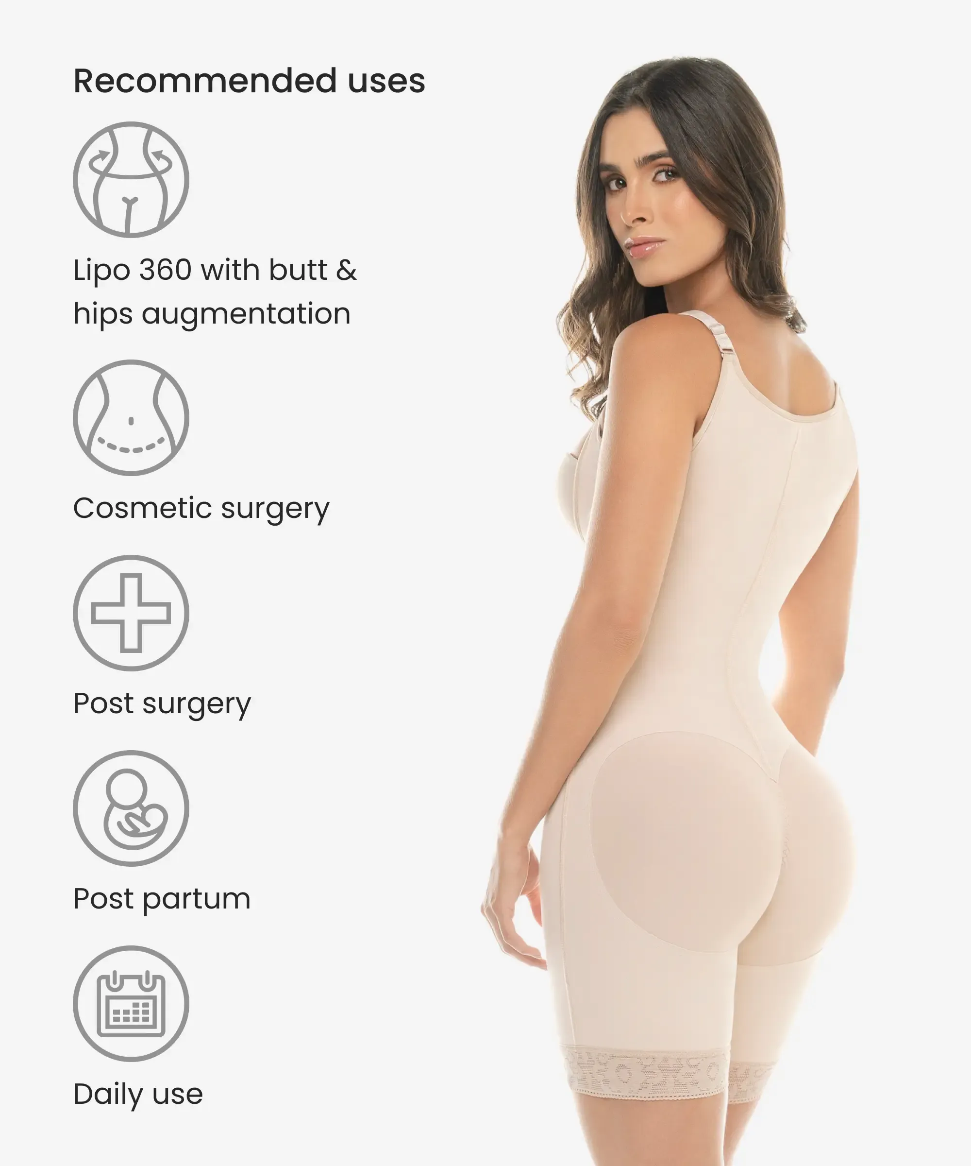 Gradual compression curvy body shaper - 459 style